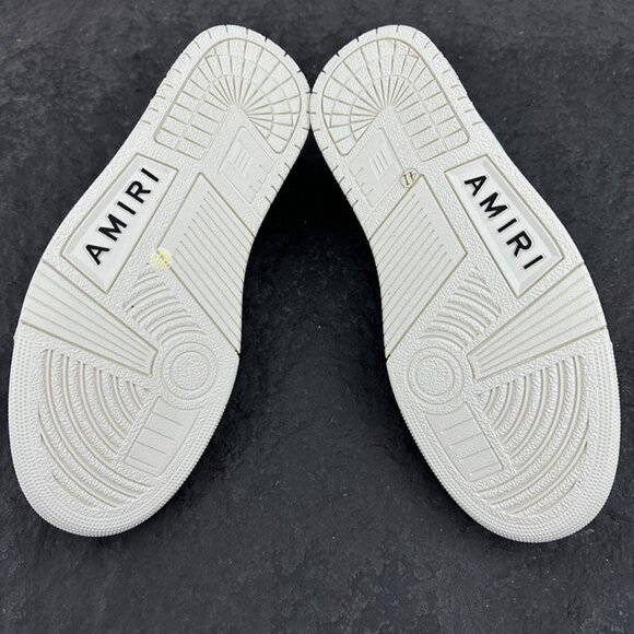 Amiri White Leather Low-Top Sneakers - Picture 5 of 9